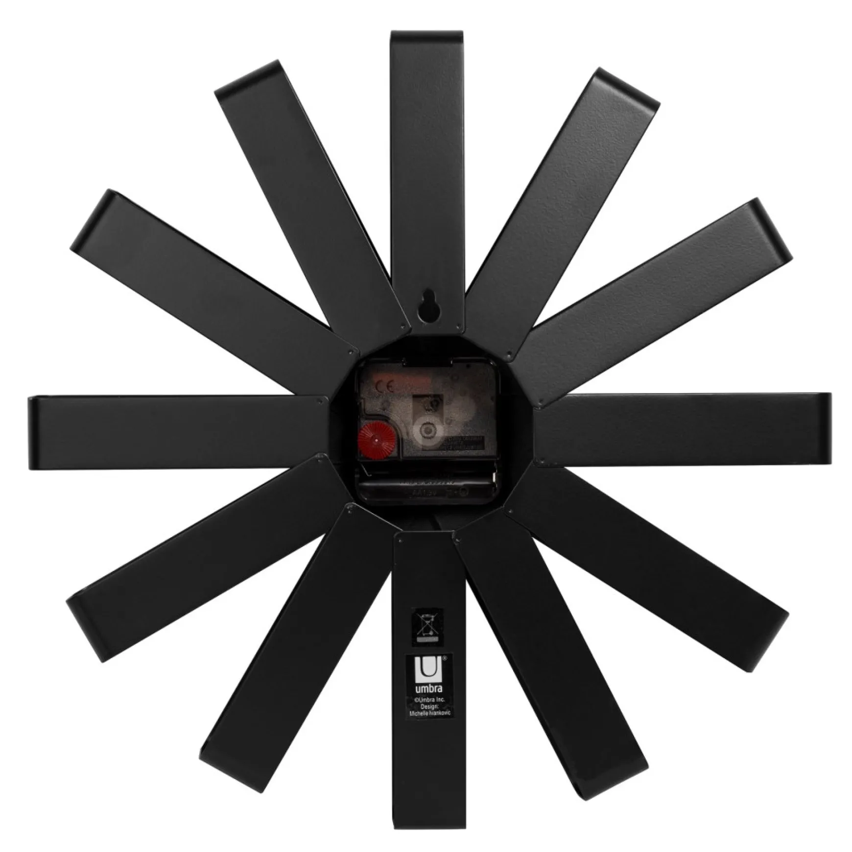 Clocks*Umbra 12" Clock Wall - Ribbon