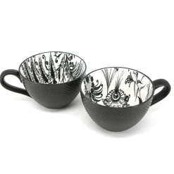 Mugs*Danesco 2 Mugs Set - Black