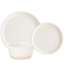 Dishware*Safdie & Co 2 Tone Dish Set - Cream