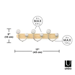 Handles & Hooks*Umbra 9 Wall Hooks - Melody