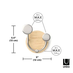 Handles & Hooks*Umbra 3 Wall Hooks - Melody