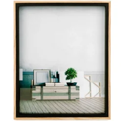 Photo Frames*Attitudes Import 8 X 10 Photo Frame - Black And Natural Contour