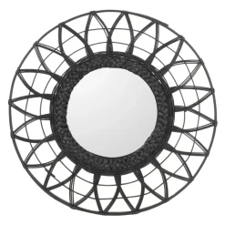 Mirrors*Attitudes Import Bamboo Mirror - Black
