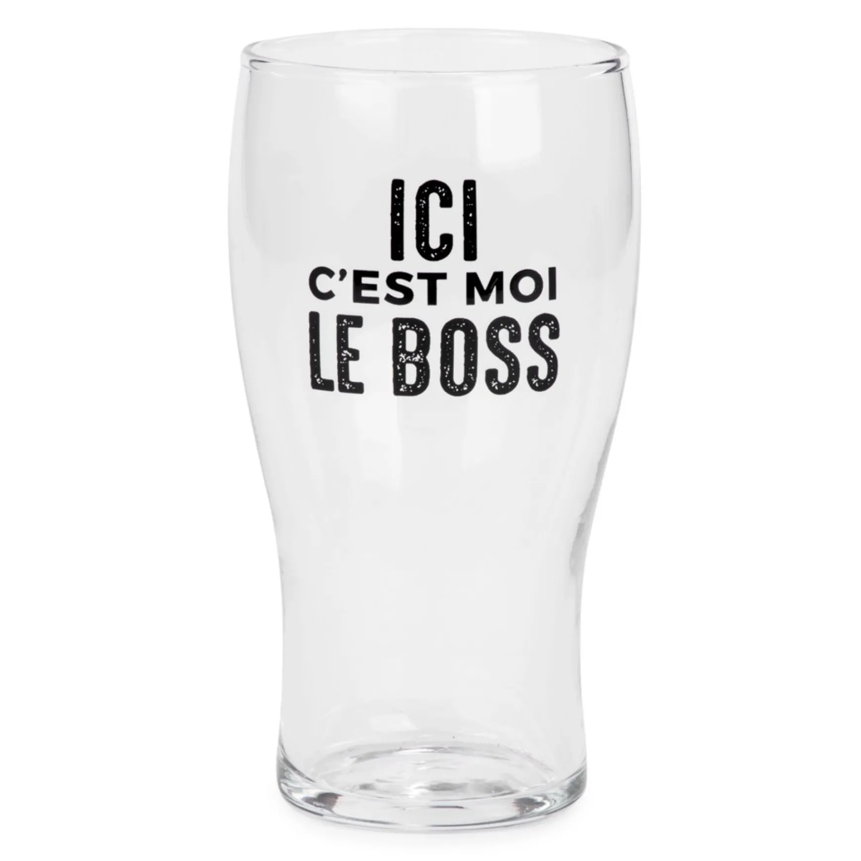 All For Beer*Attitudes Import 2 Beer Glass - C'Est Moi Le Boss