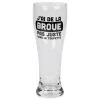 All For Beer*Attitudes Import 2 Beer Glass - J'Ai De La Broue Dans Le Toupet