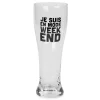 All For Beer*Attitudes Import 2 Beer Glass - Je Suis En Mode Week-End