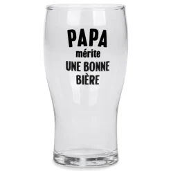 Products With Text*Attitudes Import 2 Beer Glass - Papa Merite
