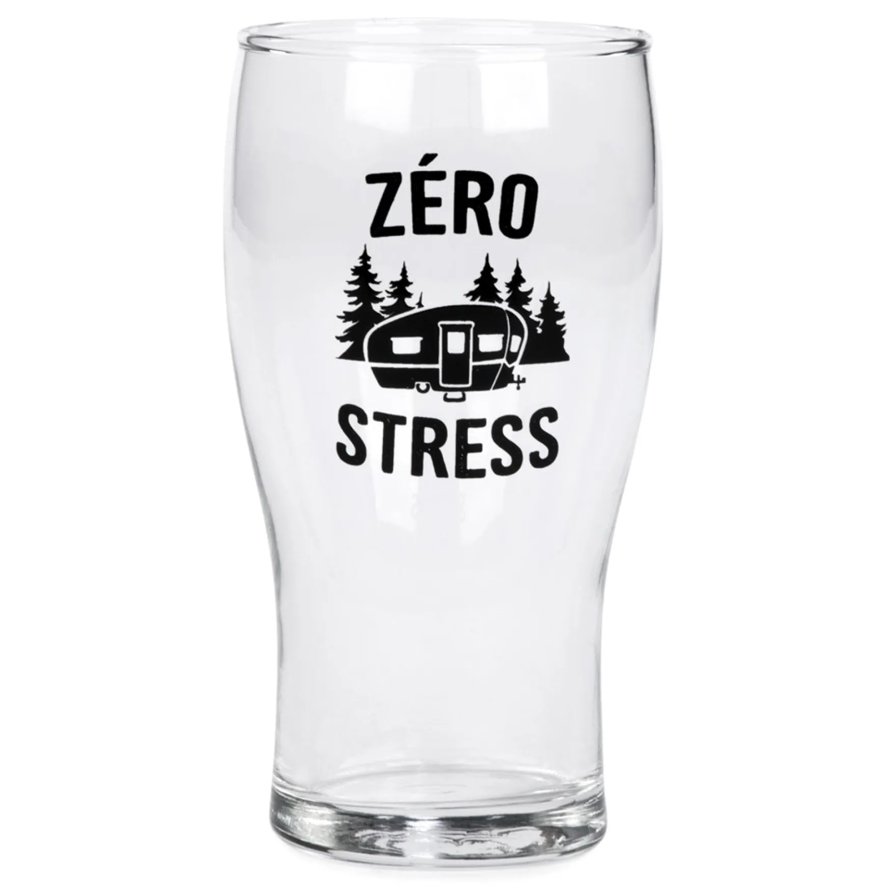 All For Beer*Attitudes Import 2 Beer Glass - Zero Stress