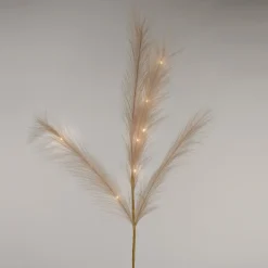 Dried Stems & Flowers*Attitudes Import Beige Feathers Stem - Illuminated