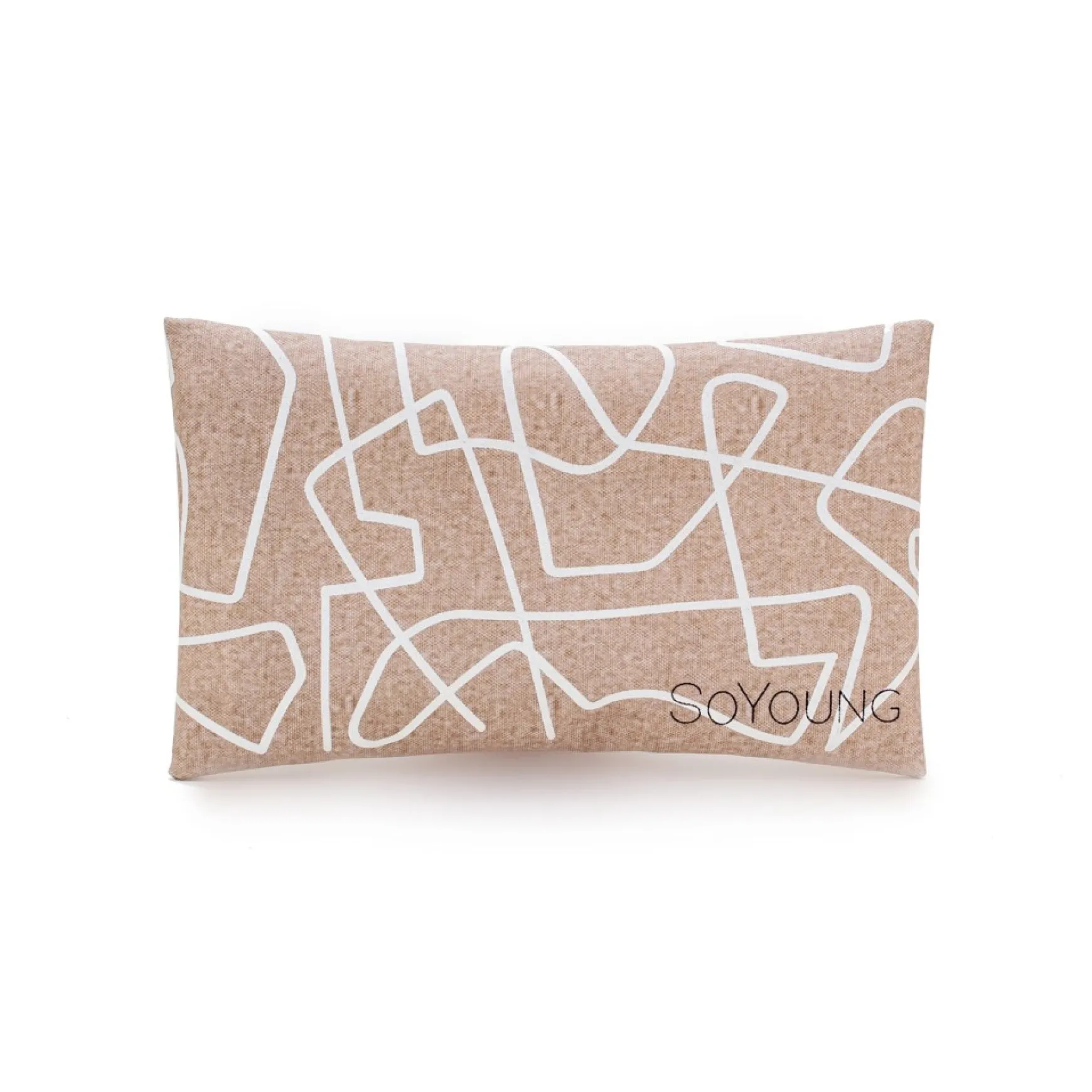 Lunches*So Young Beige Ice Pack - Abstract Lines