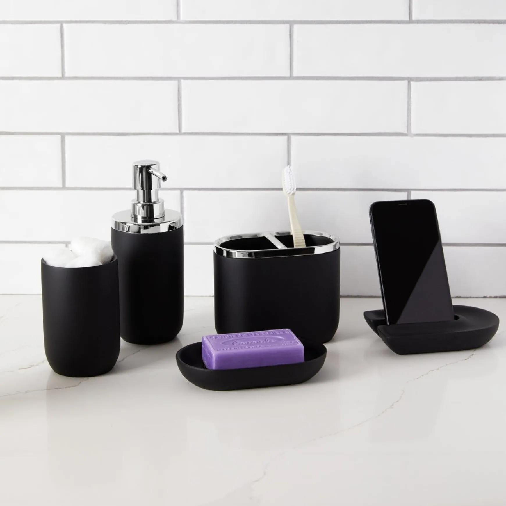 Bathroom*Umbra Black Bath Accessories – Junip