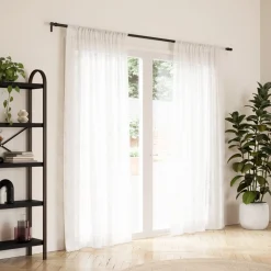 Poles & Curtains*Umbra Black Curtain Rod - Cappa