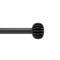 Poles & Curtains*Umbra Black Curtain Rod - Finn