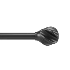 Poles & Curtains*Umbra Black Curtain Rod - Helix