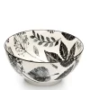Dishware*Intercontinental Mercantile Black Flowers Bowl - Kiri