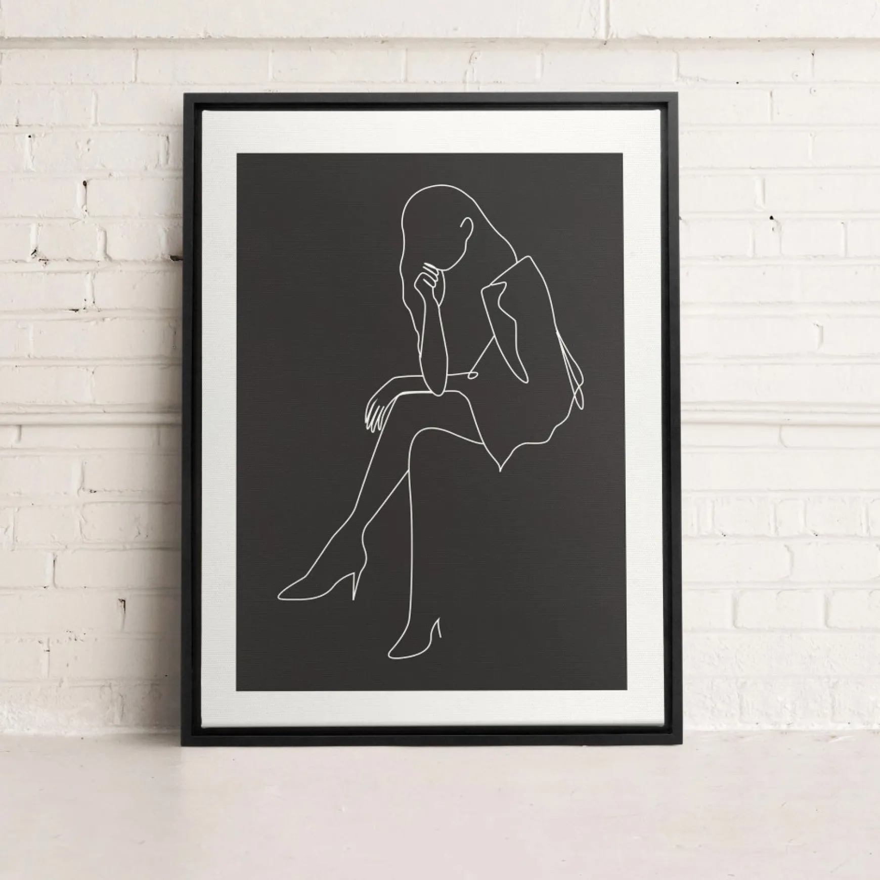 Canvases*Kozy X Oleka Canvas - Black Silhouette