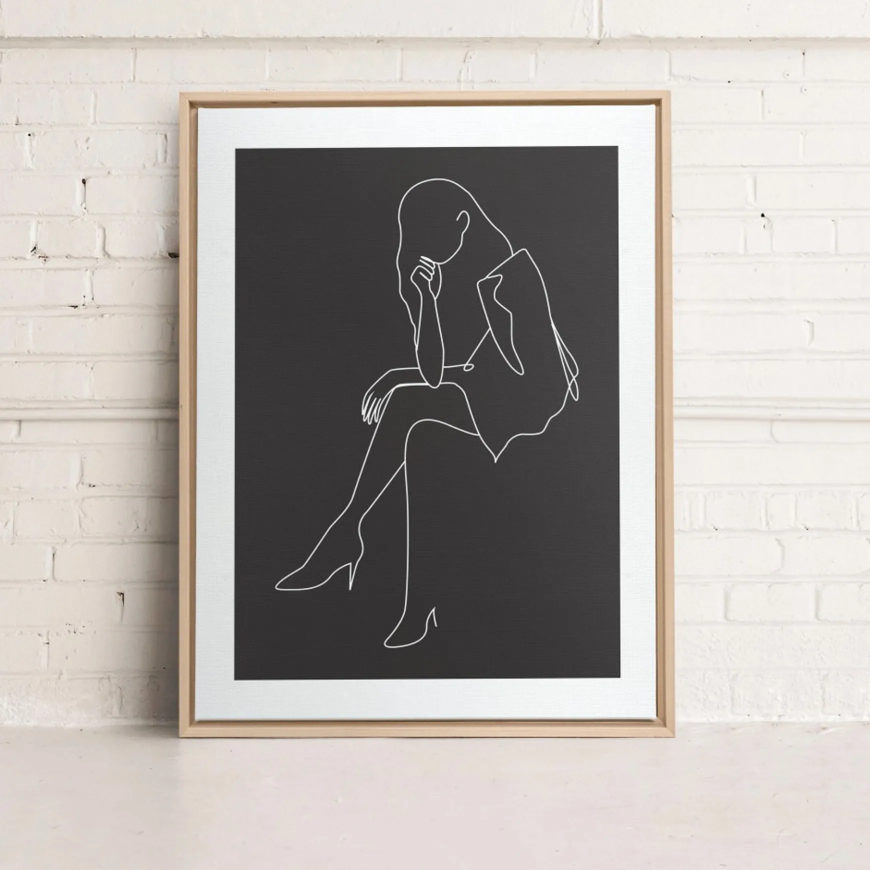 Canvases*Kozy X Oleka Canvas - Black Silhouette