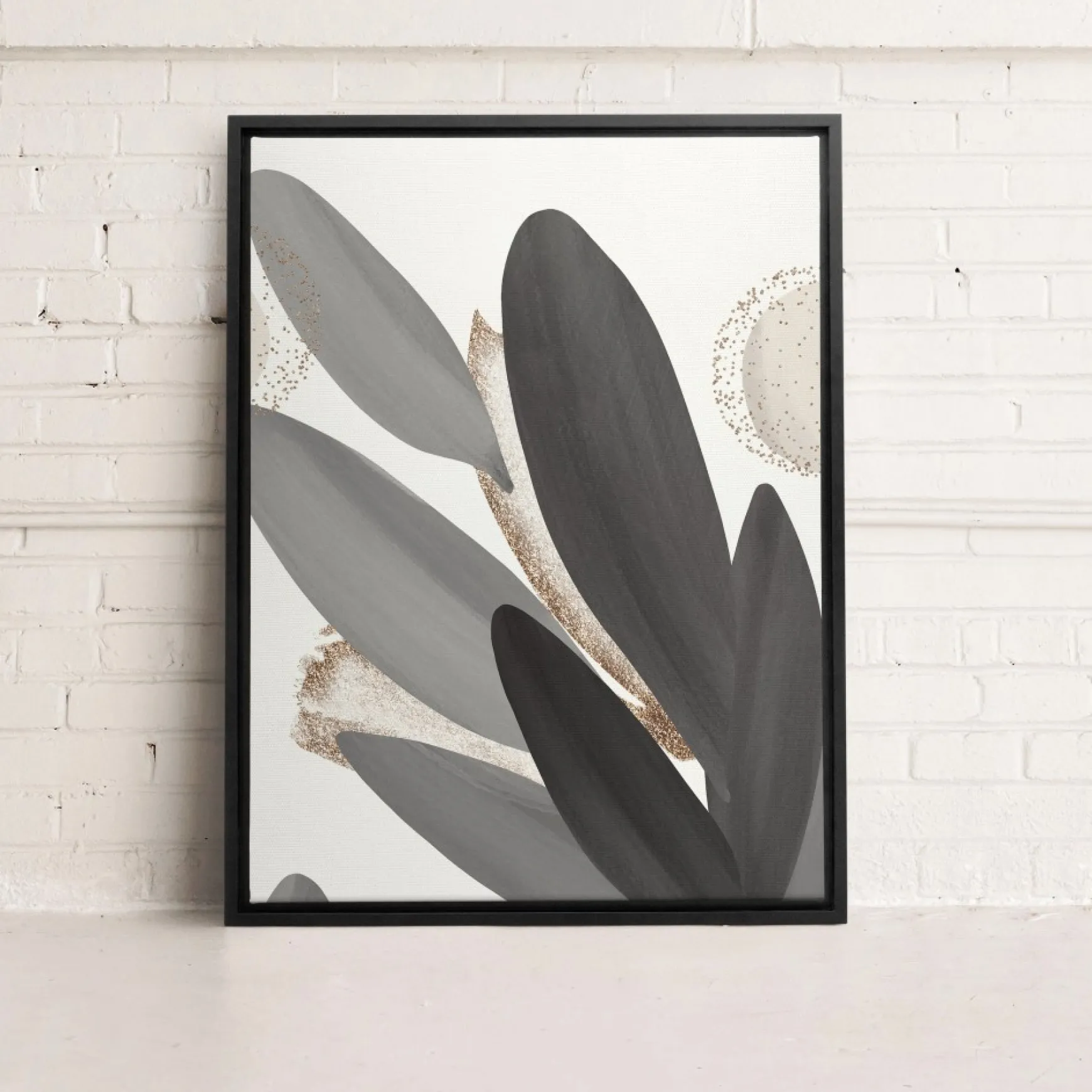 Canvases*Kozy X Oleka Canvas - Grey Foliage