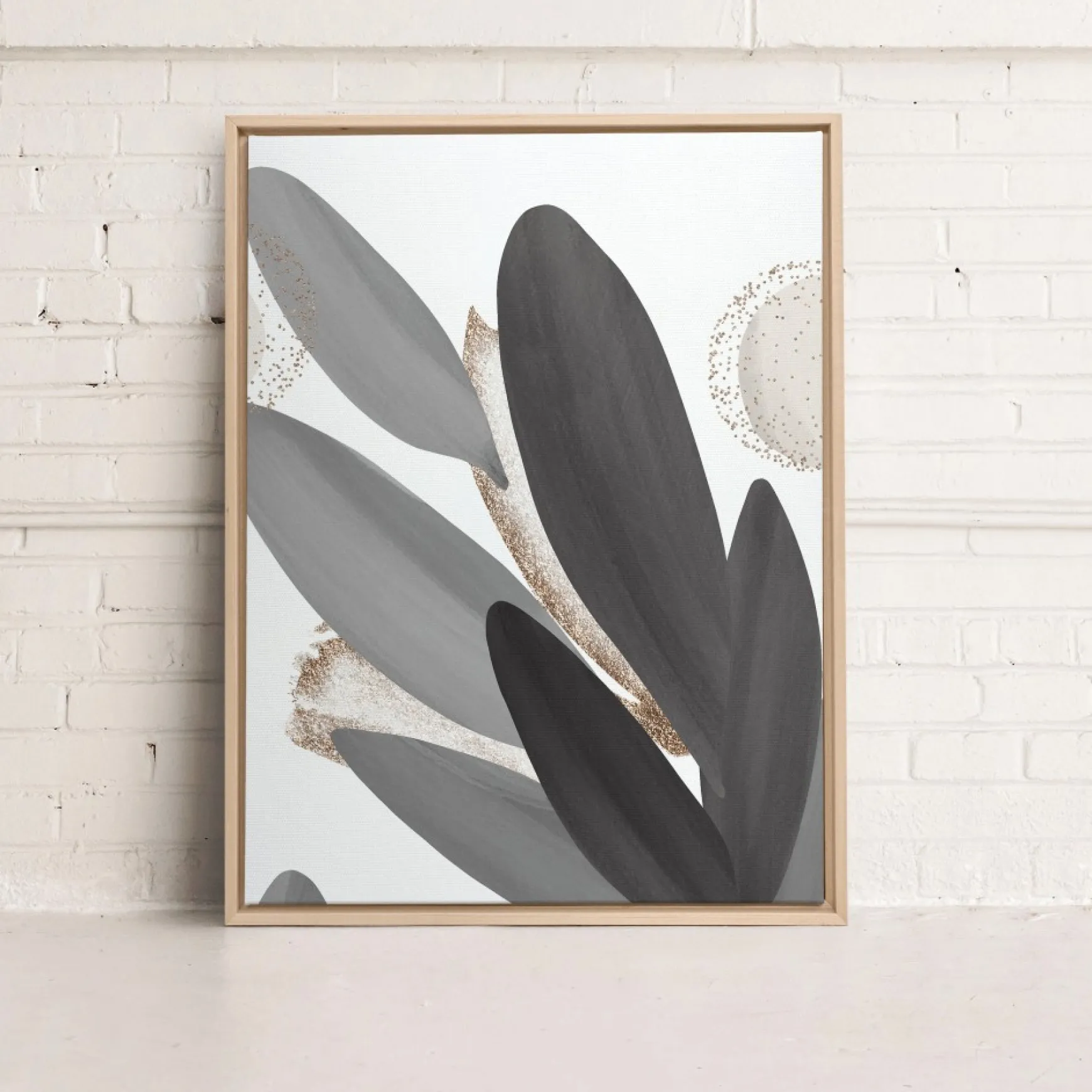 Canvases*Kozy X Oleka Canvas - Grey Foliage