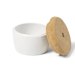 Salt & Pepper Shakers*Ricardo Ceramic And Cork Salt Hand