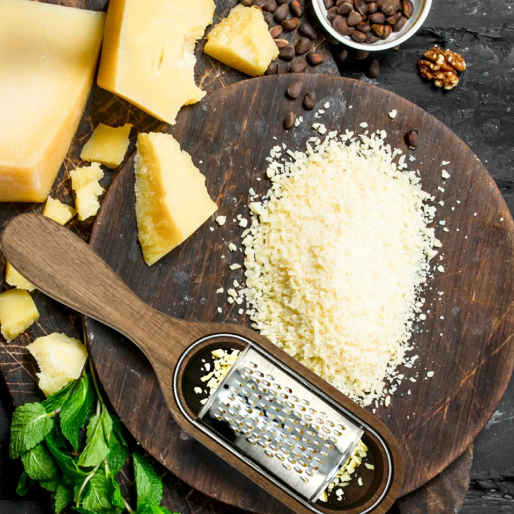 Preparation & Cooking*Danesco Cheese Grater - Acacia Wood