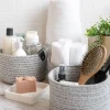 Organization*Nostalgia Import Cotton Basket - Grey