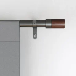 Poles & Curtains*Umbra Dark Grey Curtain Rod - Blok