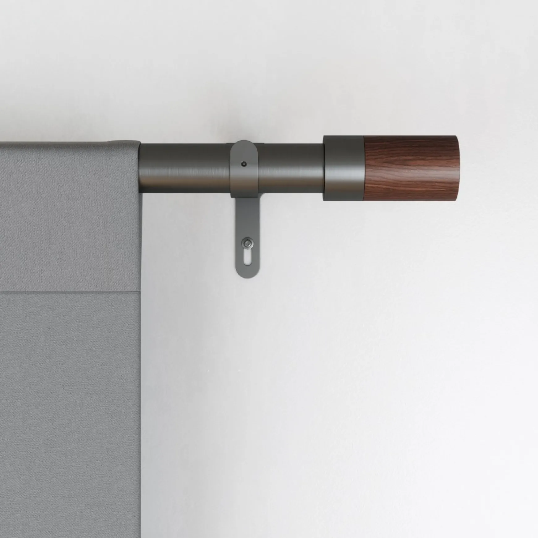 Poles & Curtains*Umbra Dark Grey Curtain Rod - Blok