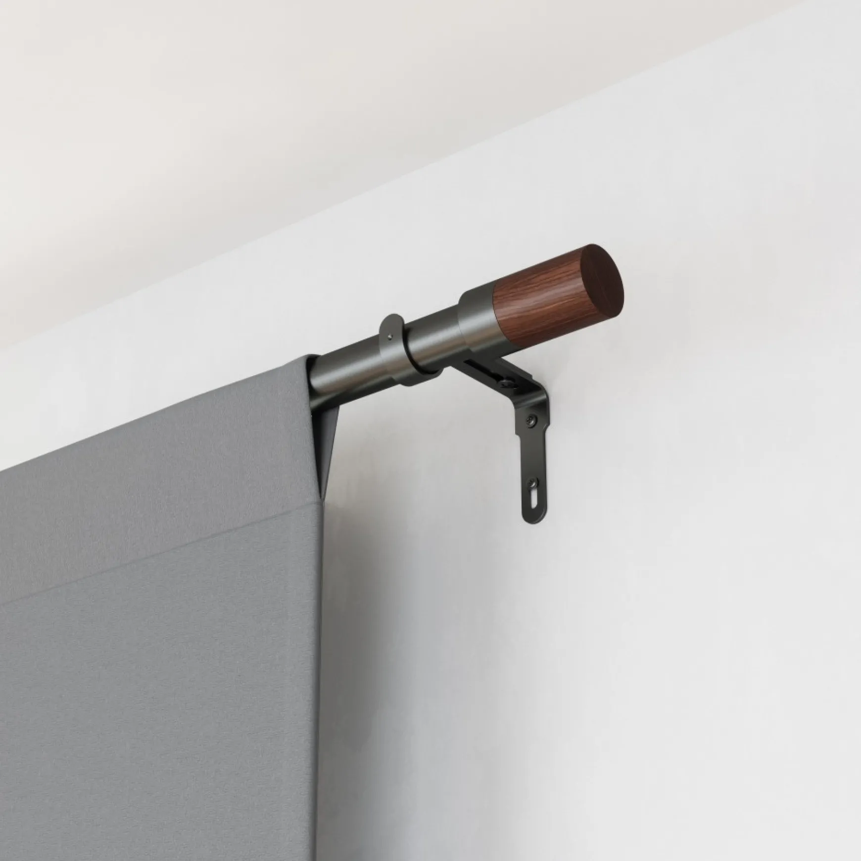 Poles & Curtains*Umbra Dark Grey Curtain Rod - Blok