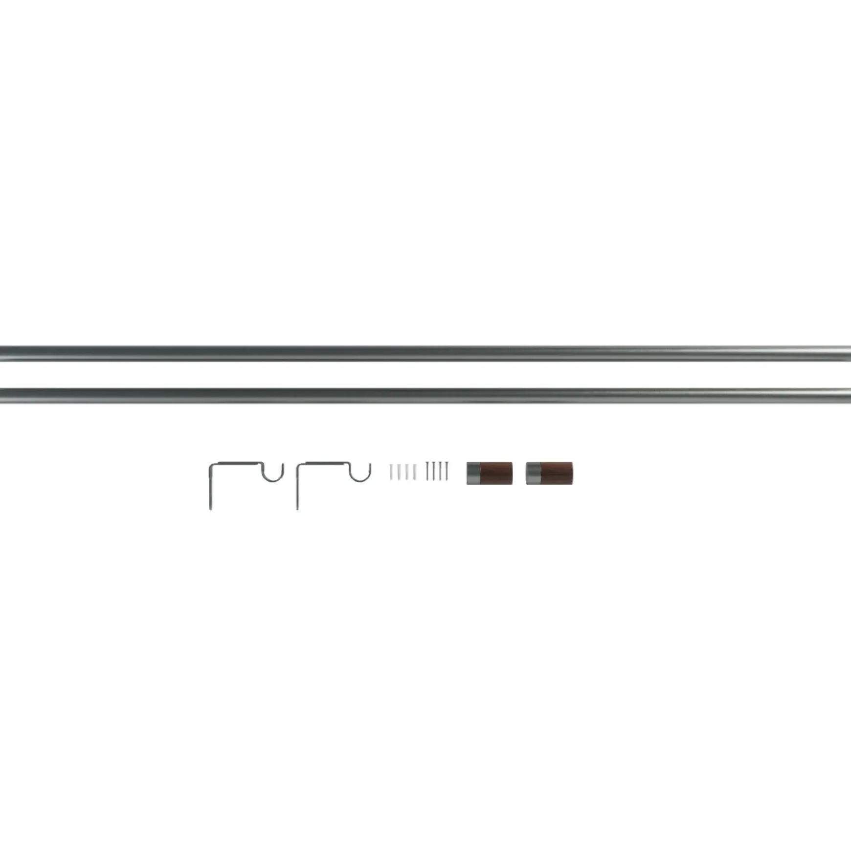 Poles & Curtains*Umbra Dark Grey Curtain Rod - Blok