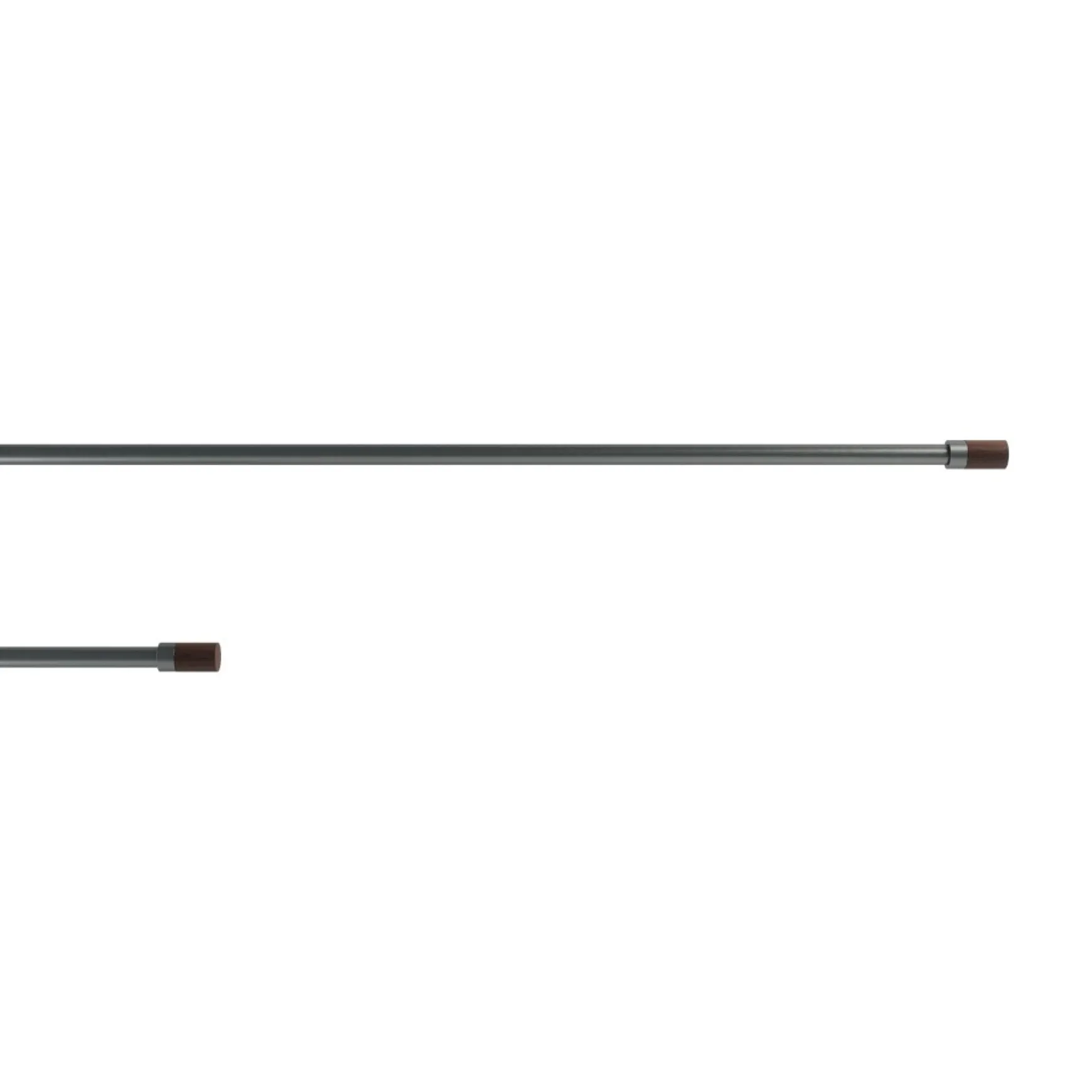 Poles & Curtains*Umbra Dark Grey Curtain Rod - Blok