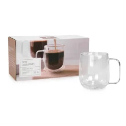 Mugs*Agence K Double Wall Coffee Cups 300 Ml - Set Of 2