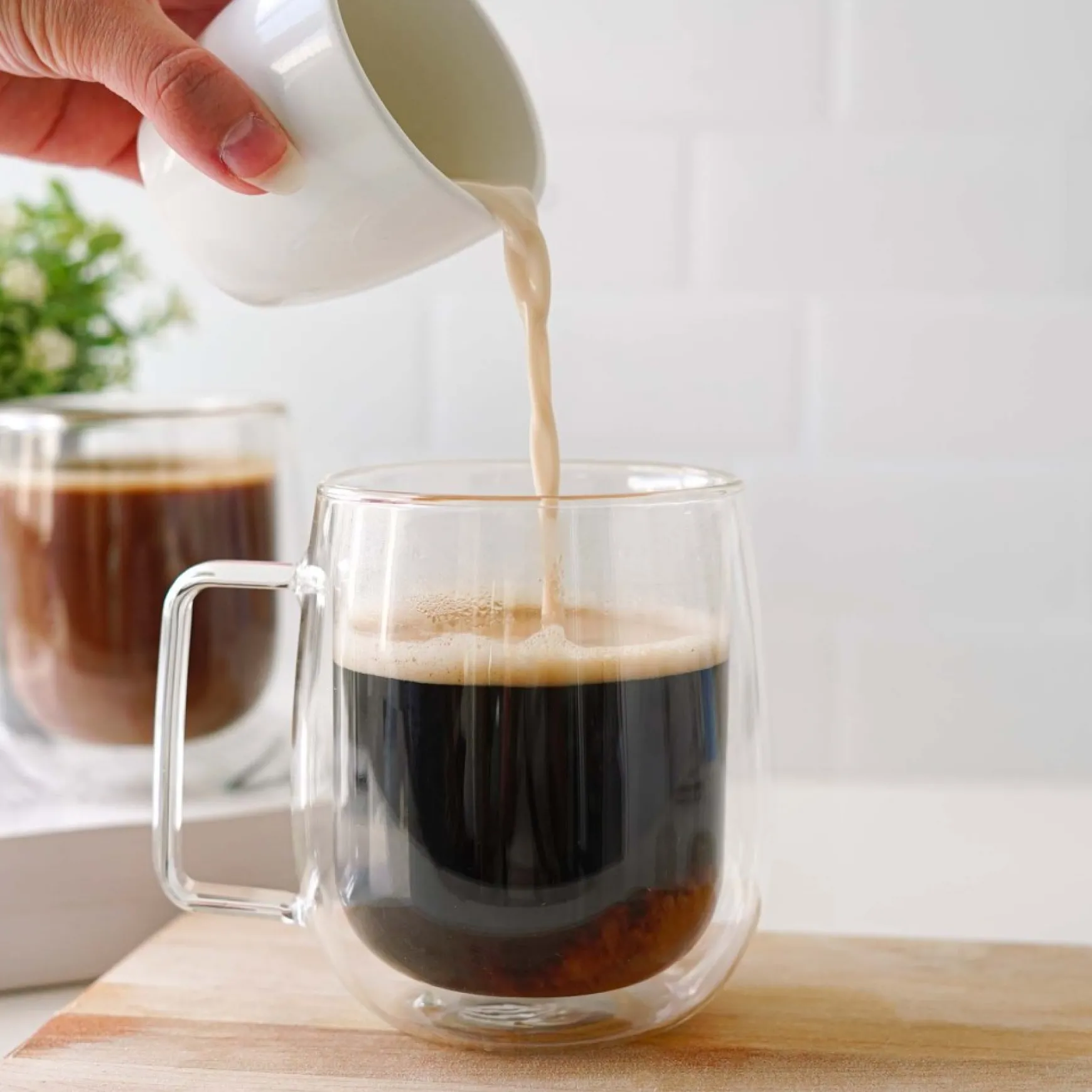 Mugs*Agence K Double Wall Coffee Cups 400 Ml - Set Of 2