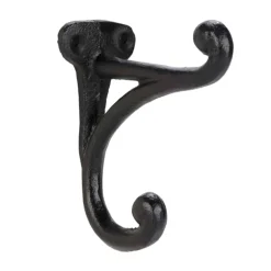 Handles & Hooks*Attitudes Import Double Wall Hook - Black