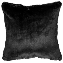 Cushions*Agence K Fake Rabbit Fur Cushion - Black