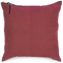 Cushions*Agence K Faux Suede Cushion - Burgundy