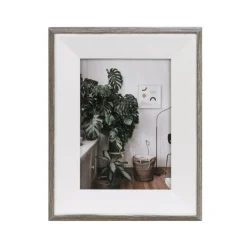 Photo Frames*Attitudes Import Foliage Frame - Brown And White