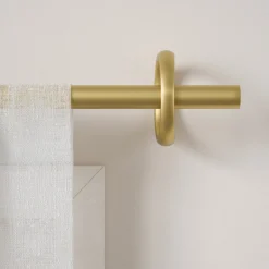 Poles & Curtains*Umbra Gold Curtain Rod - Ringlet
