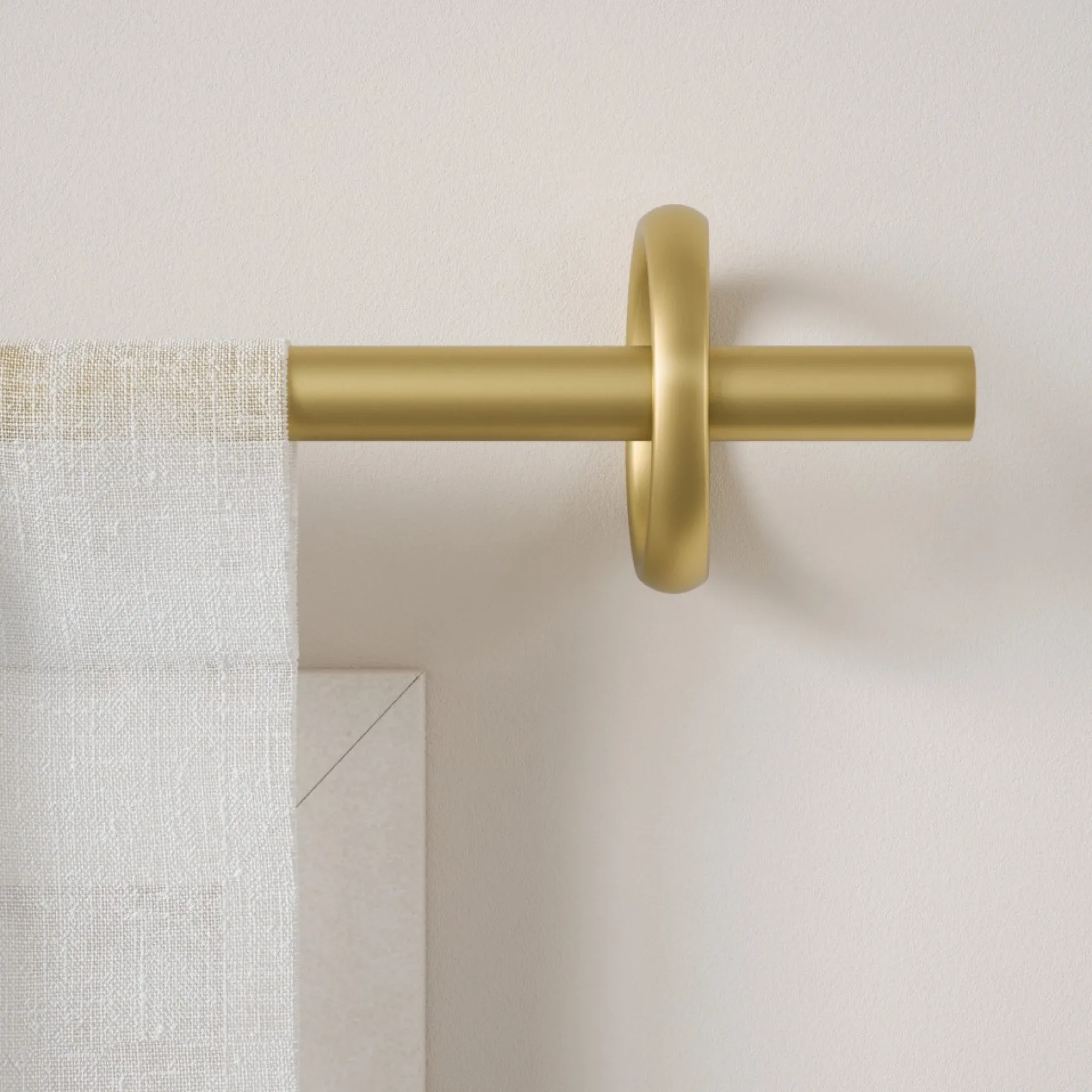 Poles & Curtains*Umbra Gold Curtain Rod - Ringlet