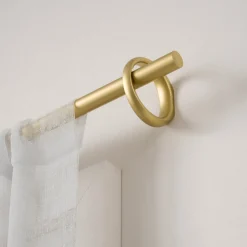 Poles & Curtains*Umbra Gold Curtain Rod - Ringlet