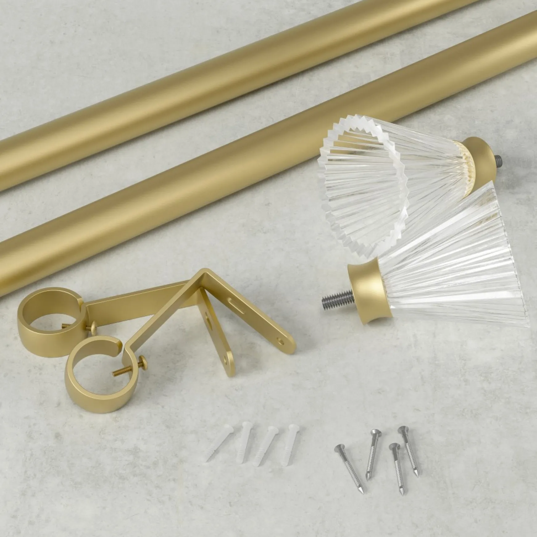 Poles & Curtains*Umbra Gold Curtain Rod - Tutu