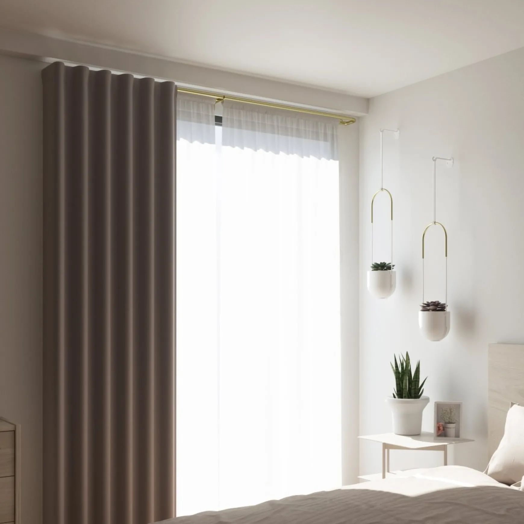 Poles & Curtains*Umbra Gold Curtain Rod - Twilight