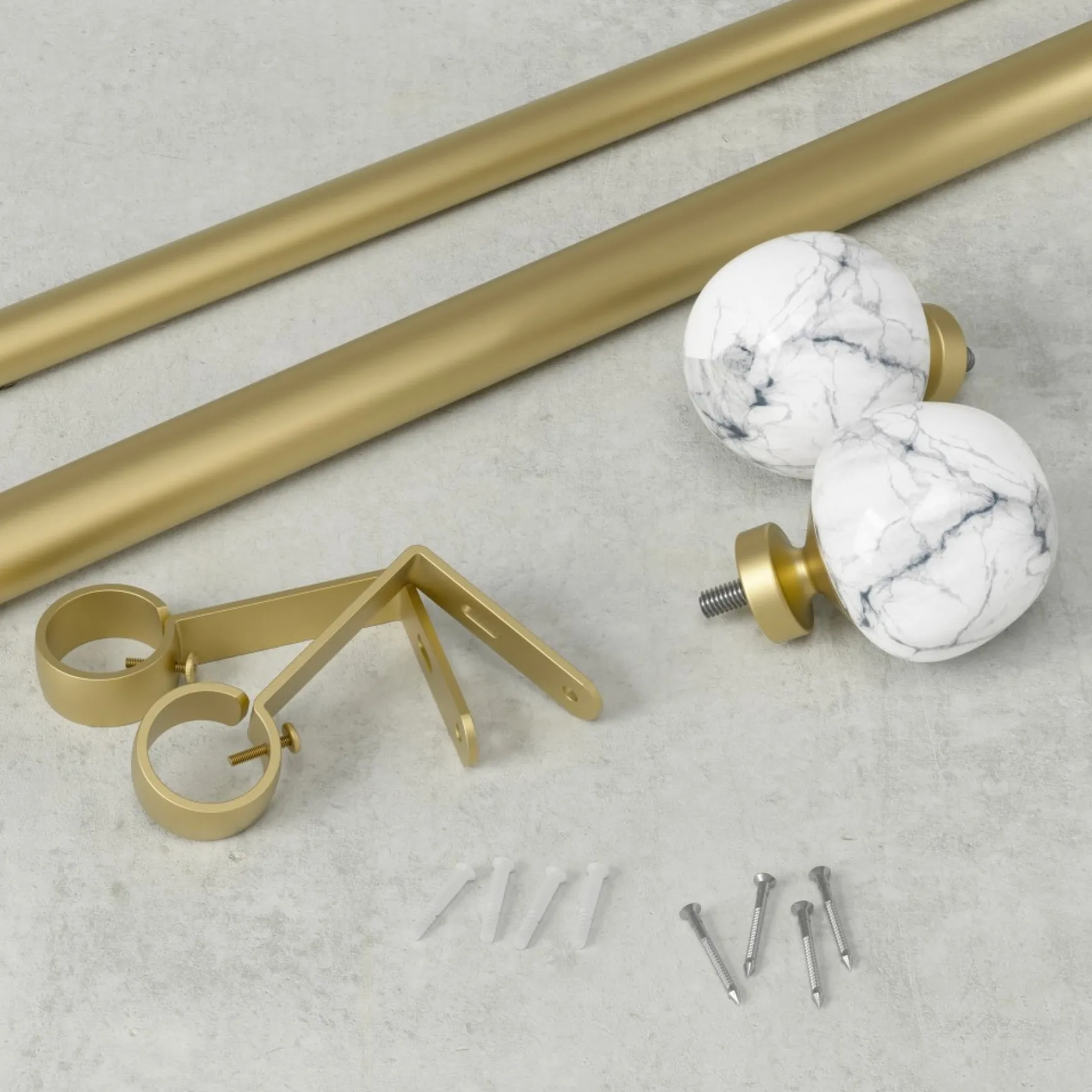 Poles & Curtains*Umbra Gold Curtain Rod - Venus