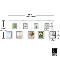 Plates & Wall Frames*Umbra Hanging Picture Frame Set Of 9 - Exhibit