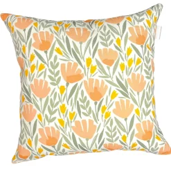 Cushions*Les textiles Patlin Kozy Cushion - Cantaloupe Flowers
