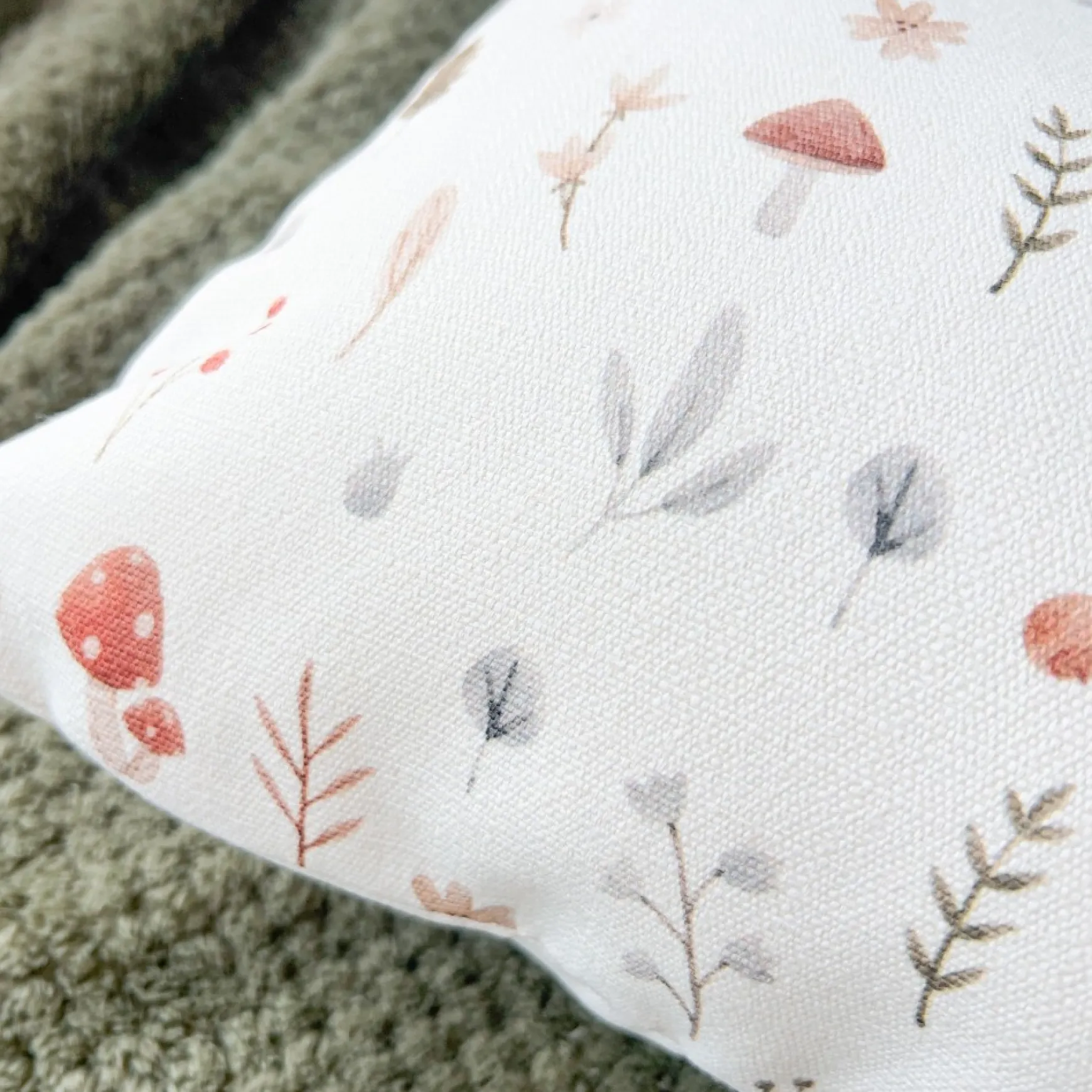 Cushions*Kozy X Patelin Kozy Rectangular Cushion - Mushrooms
