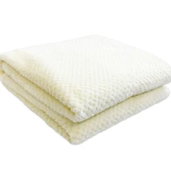 Throws*Agence K Kozy Textured Throw - Cream