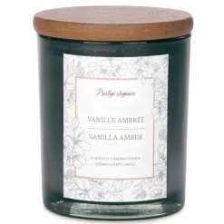 Scented Candles*Attitudes Import Large Glass Candle - Amber Vanilla