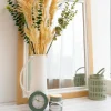 Mirrors*Attitudes Import 2 Large Rectangular Mirror - Wood And White