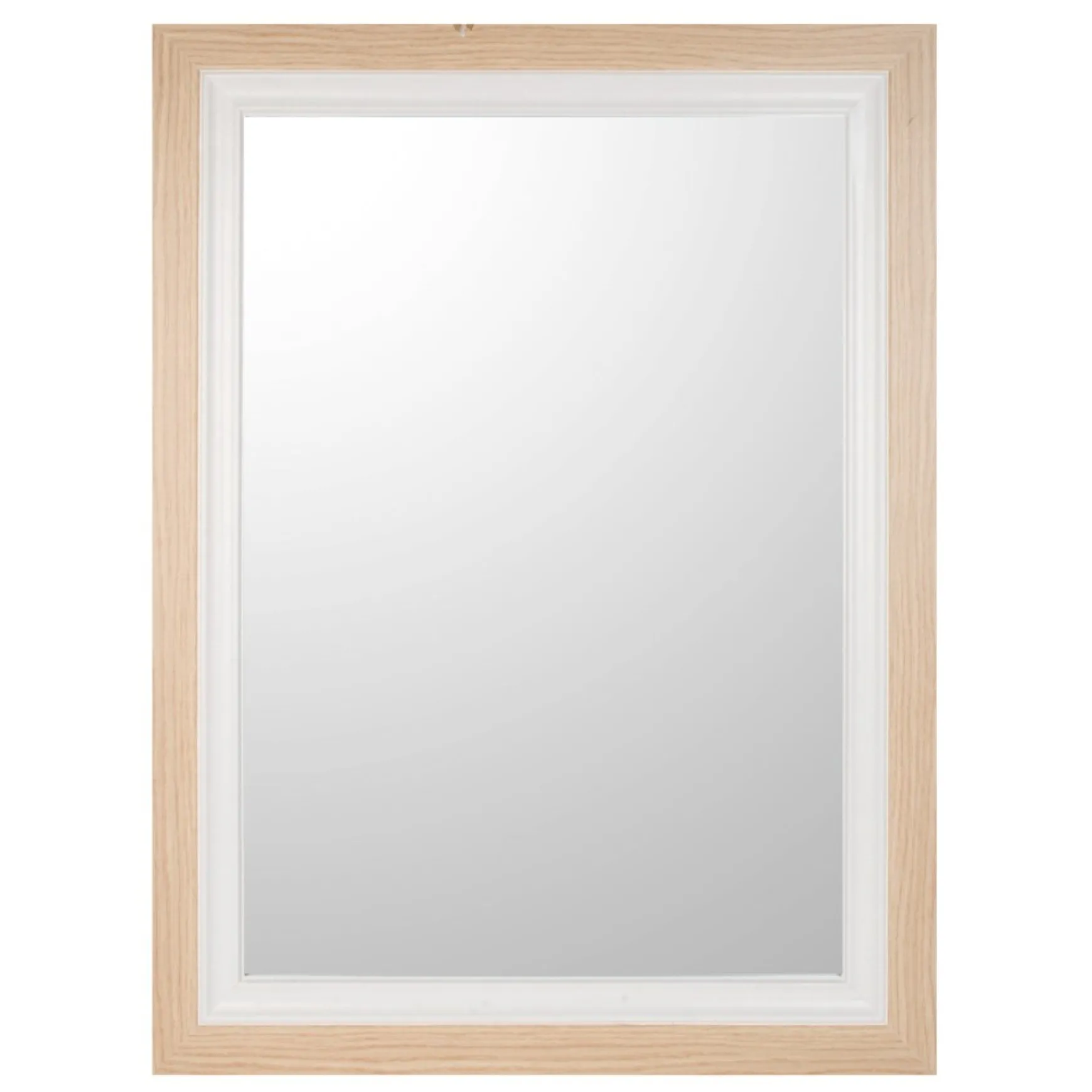 Mirrors*Attitudes Import 2 Large Rectangular Mirror - Wood And White
